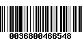 Código de Barras 0036800466548