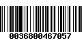 Código de Barras 0036800467057