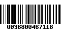 Código de Barras 0036800467118