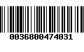 Código de Barras 0036800474031