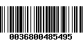 Código de Barras 0036800485495