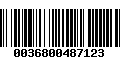 Código de Barras 0036800487123