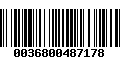 Código de Barras 0036800487178