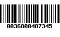 Código de Barras 0036800487345