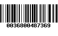 Código de Barras 0036800487369