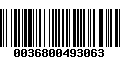 Código de Barras 0036800493063