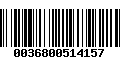 Código de Barras 0036800514157