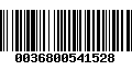 Código de Barras 0036800541528