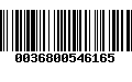 Código de Barras 0036800546165