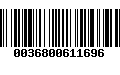 Código de Barras 0036800611696