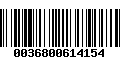 Código de Barras 0036800614154