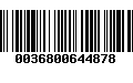 Código de Barras 0036800644878