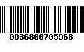 Código de Barras 0036800705968