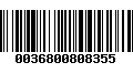 Código de Barras 0036800808355