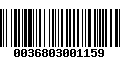 Código de Barras 0036803001159