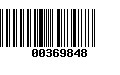 Código de Barras 00369848