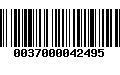 Código de Barras 0037000042495