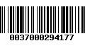 Código de Barras 0037000294177