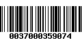 Código de Barras 0037000359074