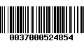 Código de Barras 0037000524854