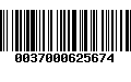 Código de Barras 0037000625674