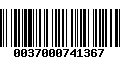 Código de Barras 0037000741367