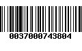 Código de Barras 0037000743804