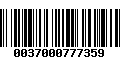 Código de Barras 0037000777359