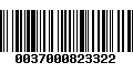 Código de Barras 0037000823322