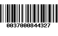 Código de Barras 0037000844327