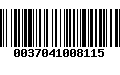 Código de Barras 0037041008115