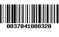 Código de Barras 0037041008320