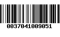 Código de Barras 0037041009051