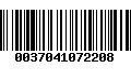 Código de Barras 0037041072208