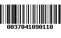 Código de Barras 0037041090110