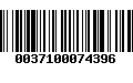 Código de Barras 0037100074396