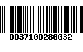 Código de Barras 0037100280032