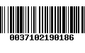 Código de Barras 0037102190186