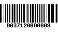 Código de Barras 0037120000009