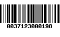 Código de Barras 0037123000198