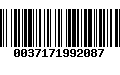 Código de Barras 0037171992087