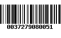 Código de Barras 0037279080051