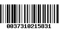 Código de Barras 0037310215831