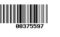 Código de Barras 00375597