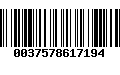 Código de Barras 0037578617194