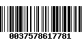 Código de Barras 0037578617781