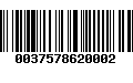 Código de Barras 0037578620002