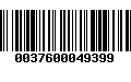 Código de Barras 0037600049399