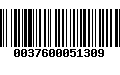 Código de Barras 0037600051309