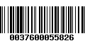 Código de Barras 0037600055826